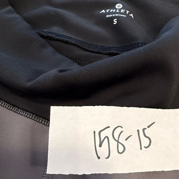 Athleta black & gray leggings vented cutouts SZ SM - Picture 7 of 8